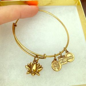 Alex And Ani Lotus Flower Charm Bracelet